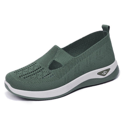 Women’s Slip-On Shoes – Breathable Mesh – Cushioned Sole – Lightweight Casual Fit
