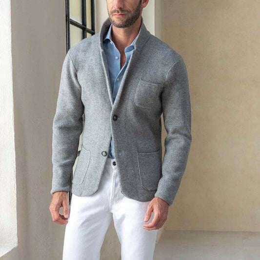 Men’s Jacket – Tailored Fit – Lapel Collar – Single-Breasted Smart Casual