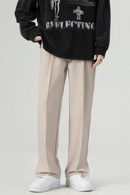 Men’s Harem Trousers – Relaxed Tapered Fit – Lightweight Draped Fabric – Ankle Length