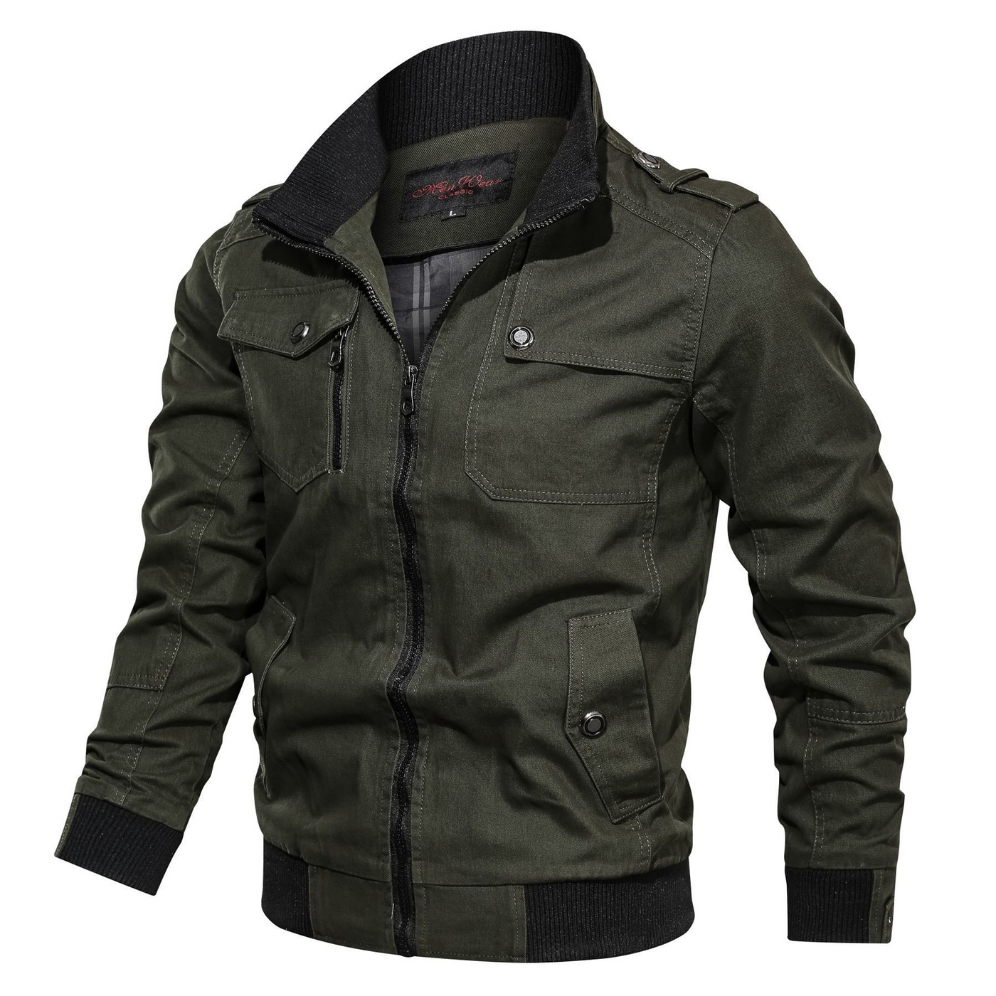 Men’s Bomber Jacket - Stylish Lightweight Athleisure Outerwear for All-Season Wear