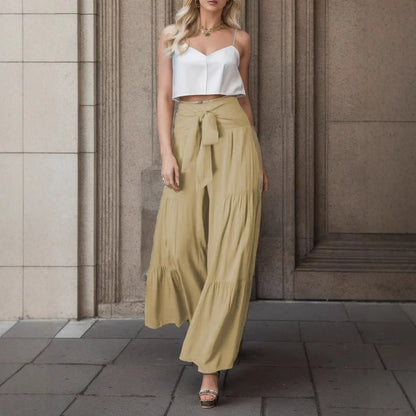 Women’s Culottes – Wide Leg – Adjustable Tie Waist – Natural Fibers – Boho Style