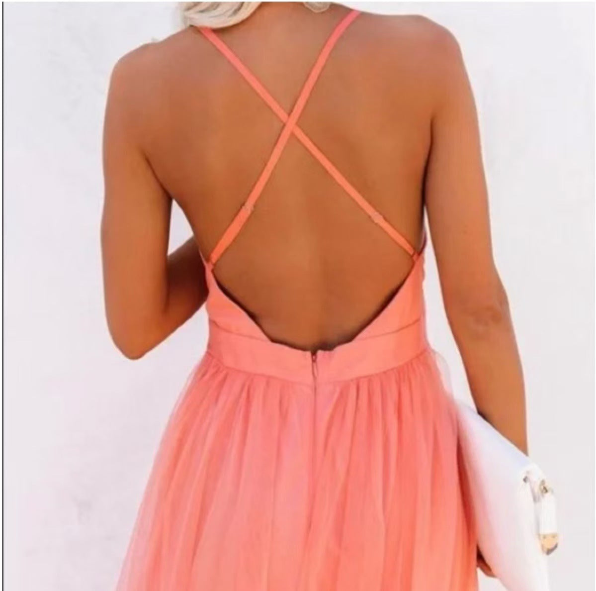 Women’s Maxi Dress – V-Neck Sleeveless – Cinched Waist – Lightweight Elegant Fit