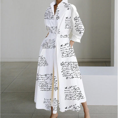 Elegant Vintage-Inspired Women's Dress - Timeless Design, Lightweight Fabric