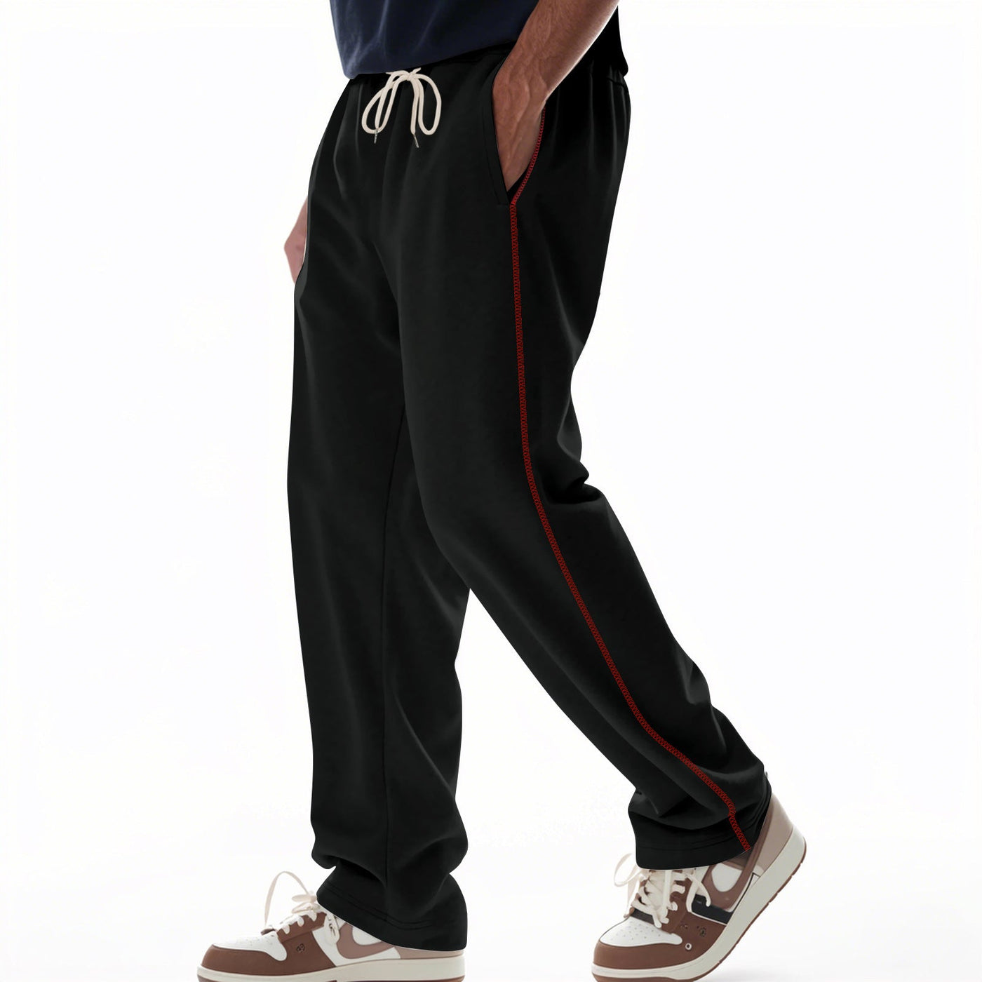 Men’s Sweatpants – Heavy Cotton Terry – Relaxed Fit – Drawstring Waist – Side Pockets