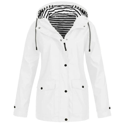 Men’s Outdoor Jacket – Waterproof – Regular Fit – Hooded – Button Cuffs – Flap Pockets