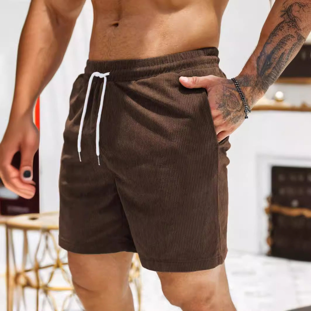 Men’s Shorts – Relaxed Fit – Drawstring Waist – Mid-Length Casual Style