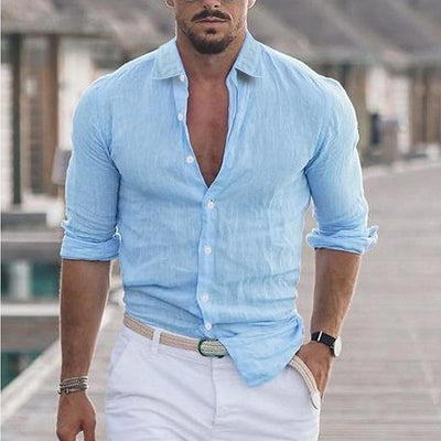 Men's Shirt – Lightweight & Breathable Casual Button-Up