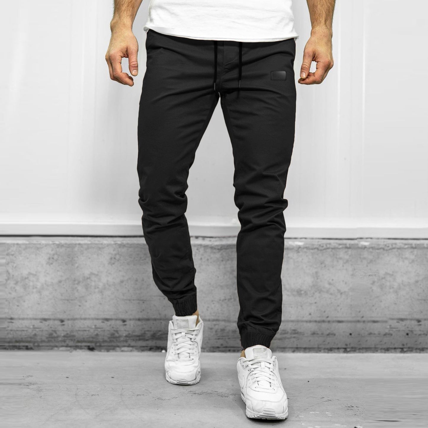 Men’s Cargo Pants – Relaxed Fit – Tapered Leg – Elastic Waist – Multi Pocket Casual Wear