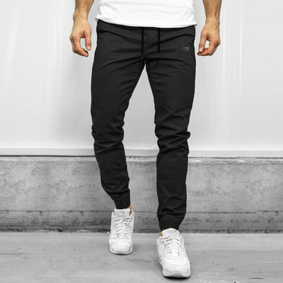 Men’s Cargo Pants – Relaxed Fit – Tapered Leg – Elastic Waist – Multi Pocket Casual Wear