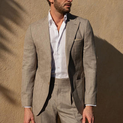 Men’s Blazer – Slim Fit – Single Breasted – Notch Lapel – Breathable Fabric – Business Casual