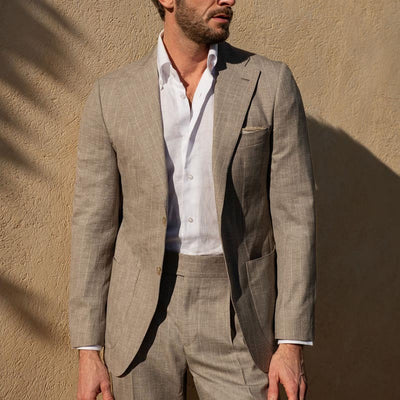Men’s Blazer – Slim Fit – Single Breasted – Notch Lapel – Breathable Fabric – Business Casual