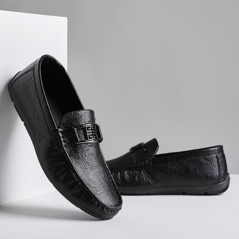 Men’s Loafers – Slip-On Driving Shoe – Breathable Soft Sole – Moc Toe Detail