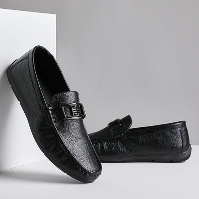 Men’s Loafers – Slip-On Driving Shoe – Breathable Soft Sole – Moc Toe Detail