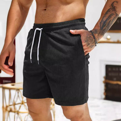 Men’s Shorts – Relaxed Fit – Drawstring Waist – Mid-Length Casual Style