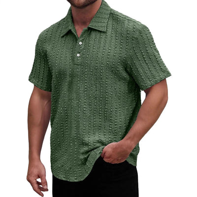 Men’s Polo Shirt – Regular Fit – Soft Textured Knit – Short Sleeve Breathable Fabric