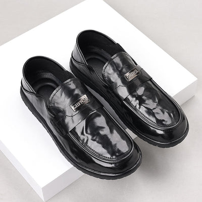 Men’s Leather Loafers – Slip-On Design – Polished Finish – Rubber Sole – Smart Casual Wear