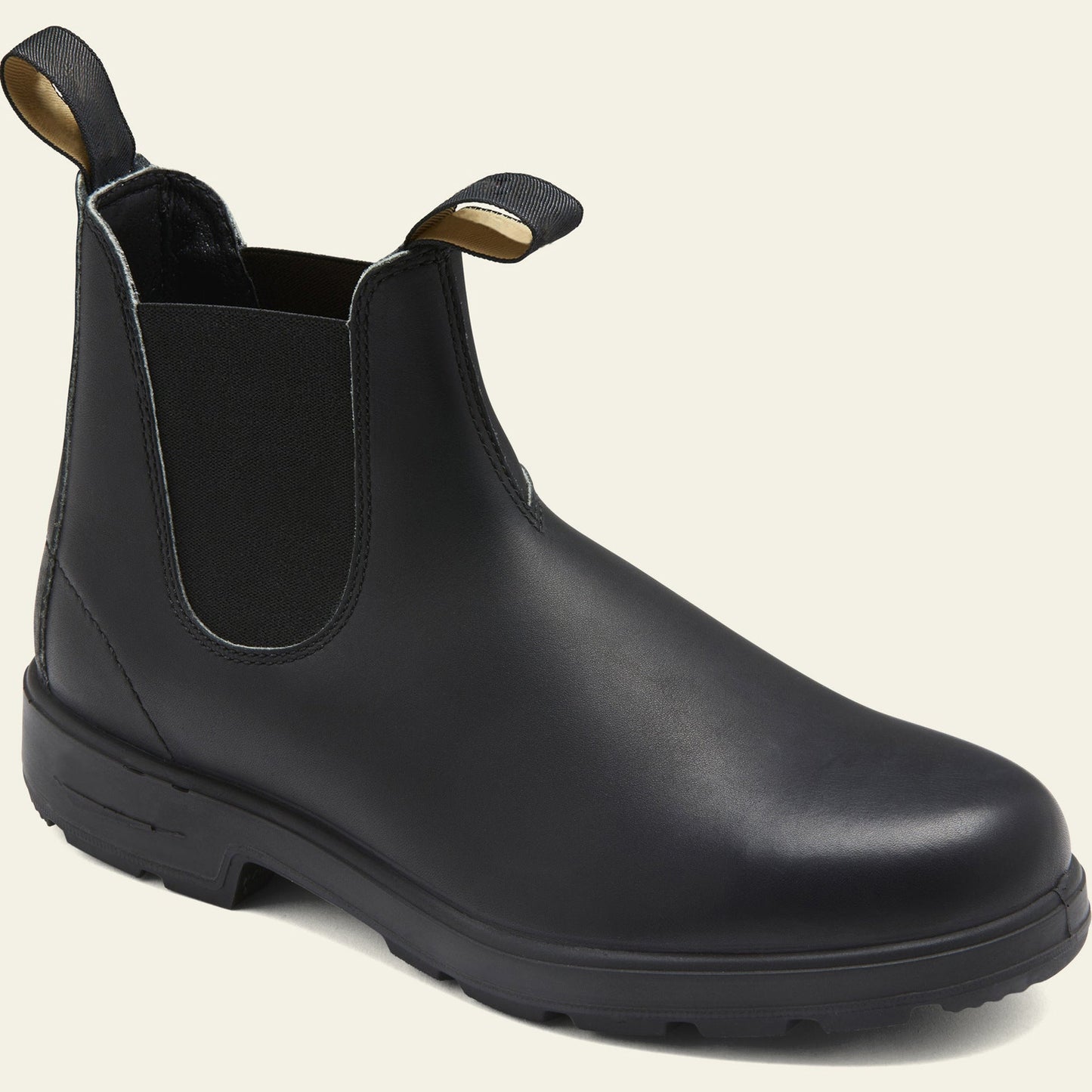 Men's Chelsea Boots – Leather – Ankle Length – Elastic Panels – Rugged Sole