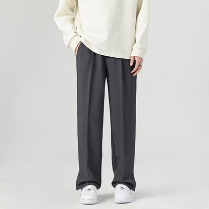 Men’s Harem Trousers – Relaxed Tapered Fit – Lightweight Draped Fabric – Ankle Length