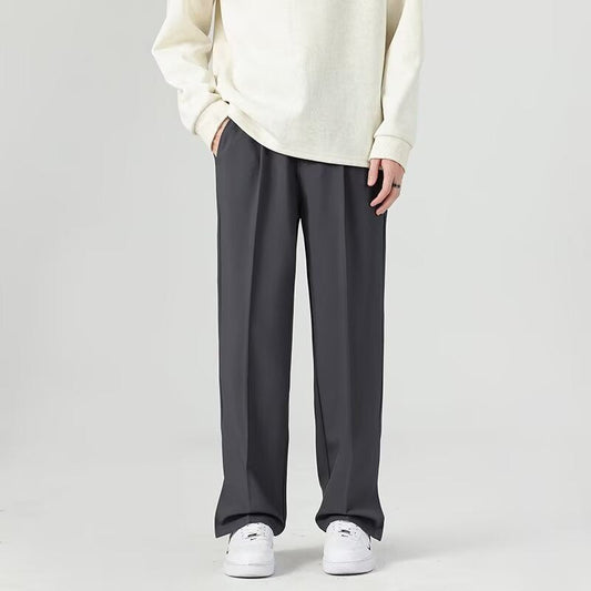 Men’s Harem Trousers – Relaxed Tapered Fit – Lightweight Draped Fabric – Ankle Length
