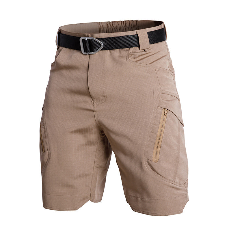 Women’s Cargo Shorts – Relaxed Fit – Knee Length – Zip Pockets – Breathable Blend