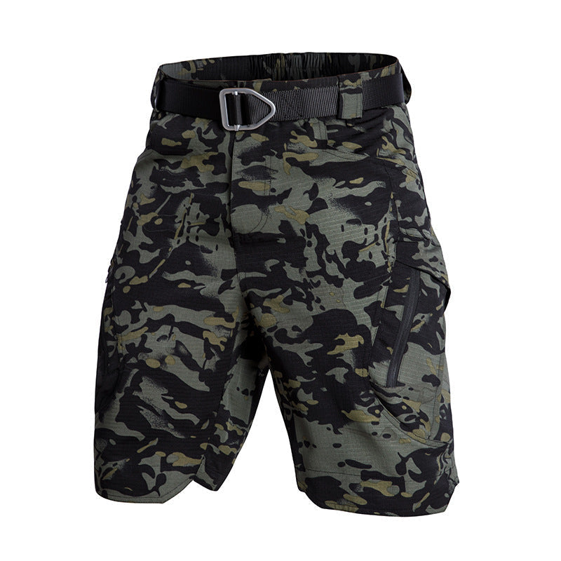 Women’s Cargo Shorts – Relaxed Fit – Knee Length – Zip Pockets – Breathable Blend