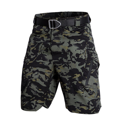 Women’s Cargo Shorts – Relaxed Fit – Knee Length – Zip Pockets – Breathable Blend