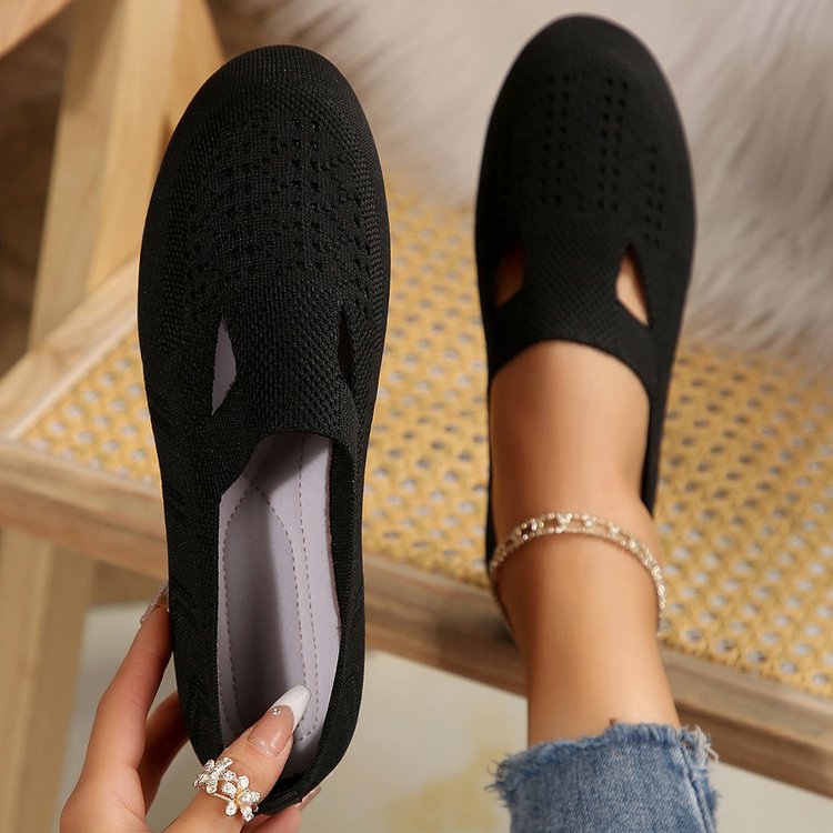 Women’s Slip-On Shoes – Soft Knit – Breathable – Lightweight – Orthopedic Support