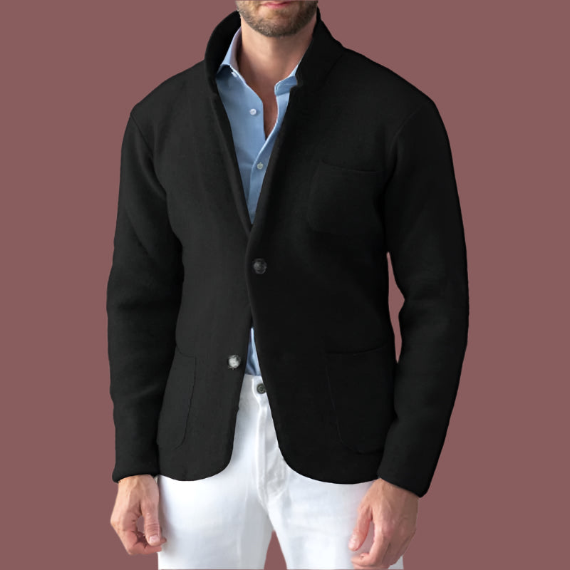 Men’s Jacket – Tailored Fit – Lapel Collar – Single-Breasted Smart Casual
