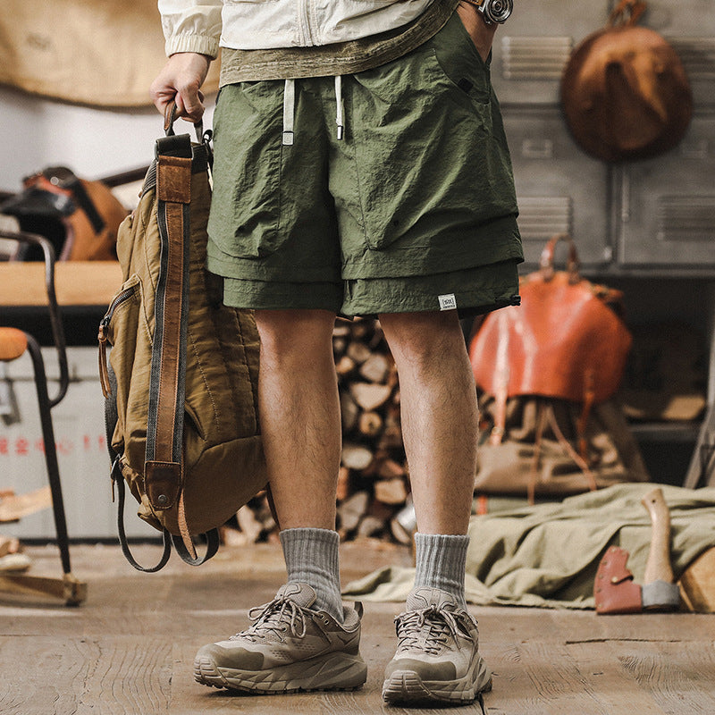 Men’s Cargo Shorts – Quick Dry – Relaxed Fit – Breathable Mesh – Adjustable Waist