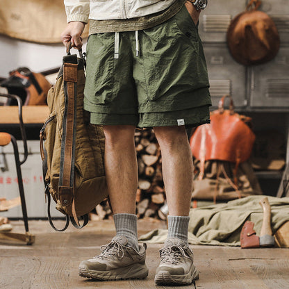 Men’s Cargo Shorts – Quick Dry – Relaxed Fit – Breathable Mesh – Adjustable Waist