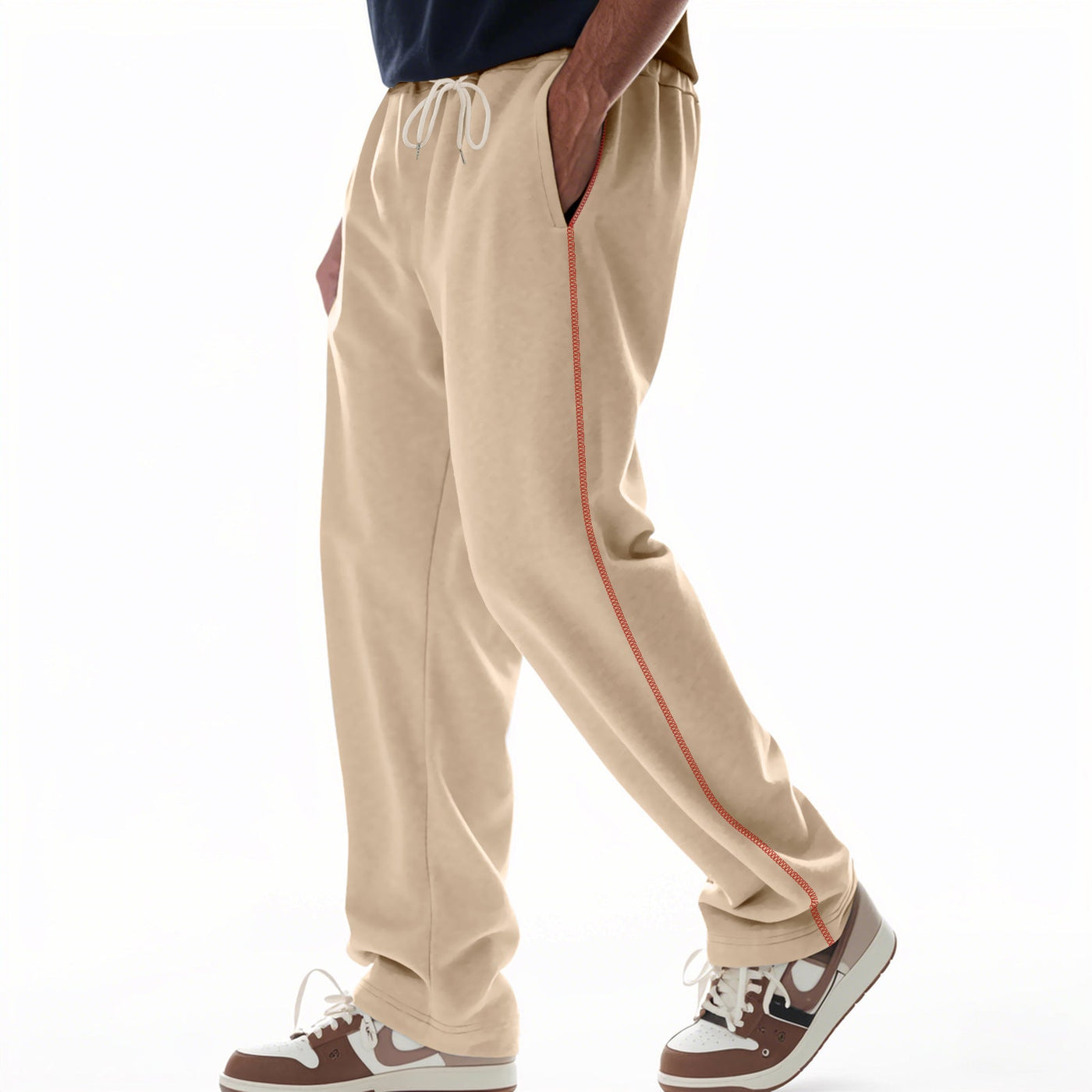 Men’s Sweatpants – Heavy Cotton Terry – Relaxed Fit – Drawstring Waist – Side Pockets