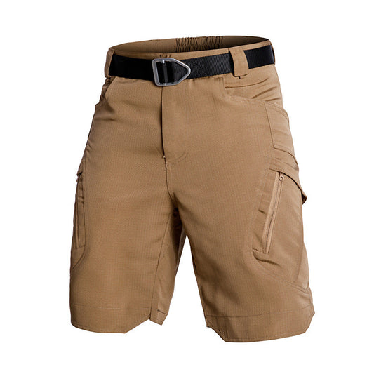 Women’s Cargo Shorts – Relaxed Fit – Knee Length – Zip Pockets – Breathable Blend