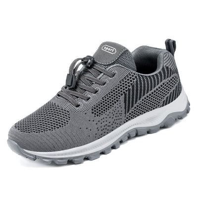 Women's Athletic Sneakers – Knit Mesh – Low Top – Breathable – Lightweight – Lace-Up