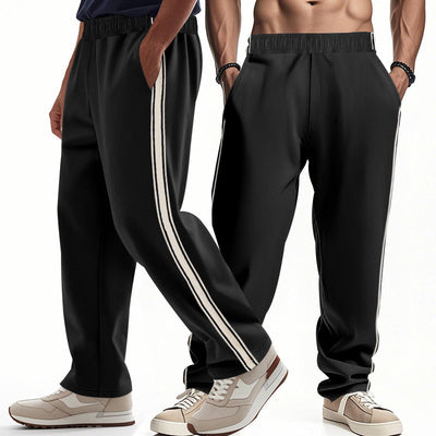 Men’s Jogger Pants – Relaxed Fit – Breathable Fabric – Elastic Waist – Side Stripes