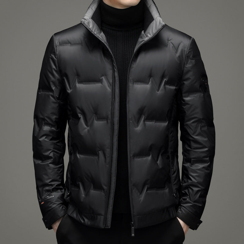 Men's warm thick down jacket