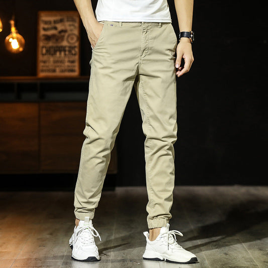 Men’s Jogger Pants – Cotton Blend – Tapered Fit – Elastic Waist – Cuffed Ankles
