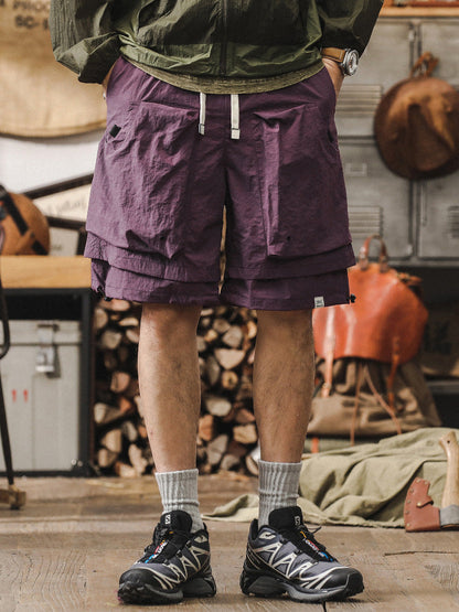 Men’s Cargo Shorts – Quick Dry – Relaxed Fit – Breathable Mesh – Adjustable Waist