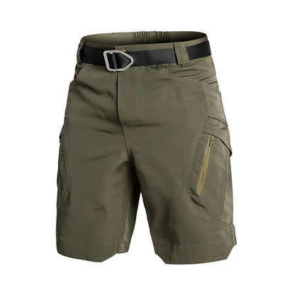 Women’s Cargo Shorts – Relaxed Fit – Knee Length – Zip Pockets – Breathable Blend