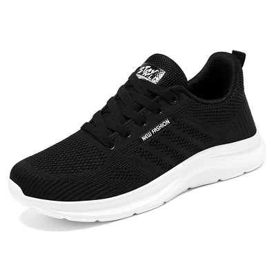 Women’s Running Shoes – Breathable Knit – Cushioned Sole – Lightweight Lace-Up Fit