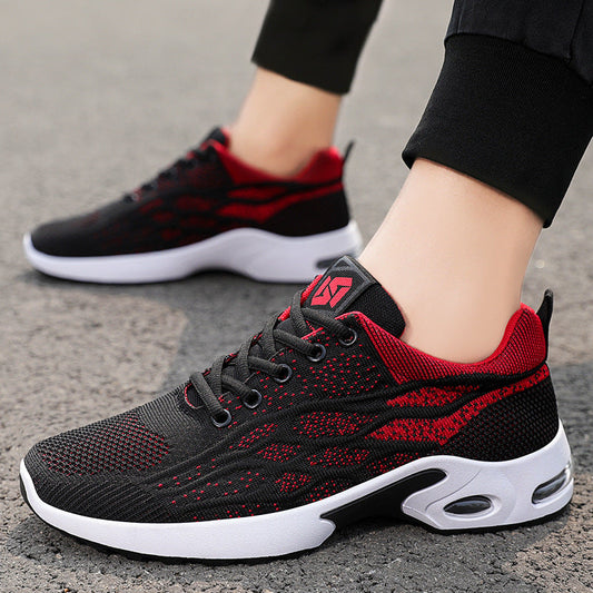Men’s Athletic Sneakers – Breathable Mesh – Cushioned Sole – Lightweight Low Top