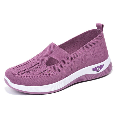 Women’s Slip-On Shoes – Breathable Mesh – Cushioned Sole – Lightweight Casual Fit
