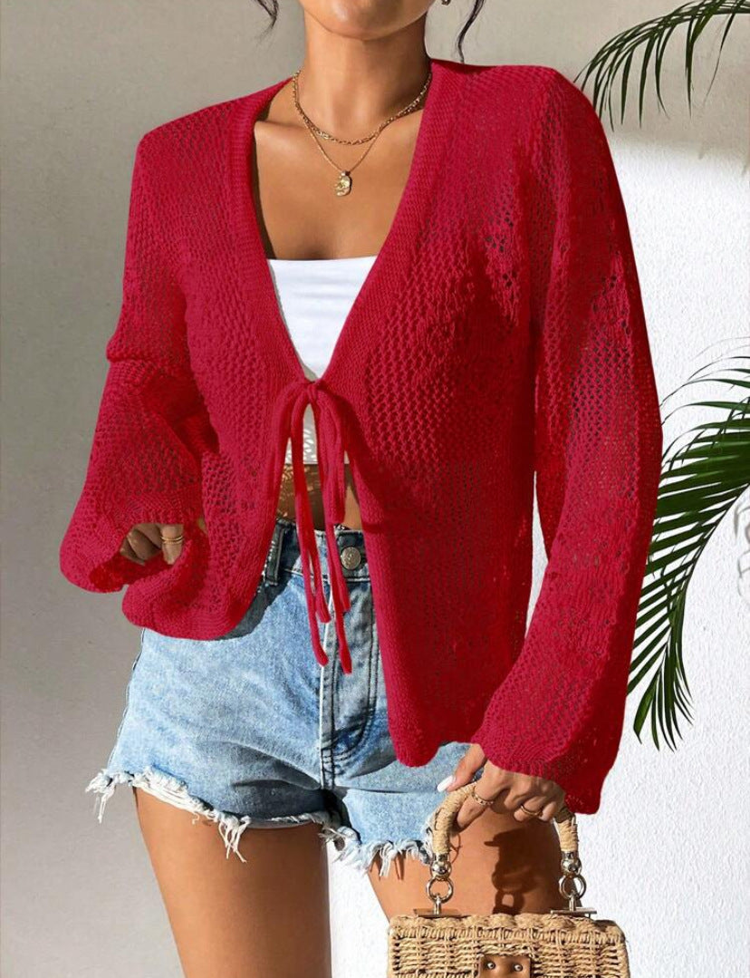 Women's Knitted Cardigan – Open Front – Loose Fit