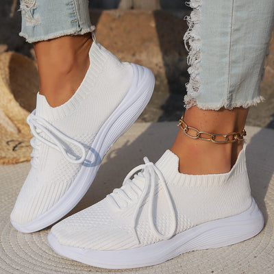 Women’s Sports Shoes – Orthopedic Support – Soft Knit – Lightweight Lace-Up Fit