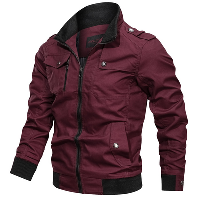 Men’s Bomber Jacket - Stylish Lightweight Athleisure Outerwear for All-Season Wear