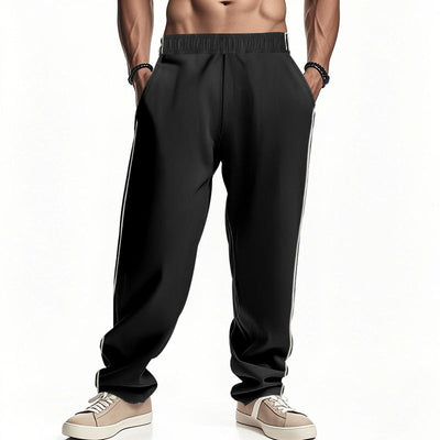 Men’s Jogger Pants – Relaxed Fit – Breathable Fabric – Elastic Waist – Side Stripes