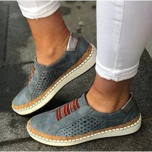 Women’s Slip-On Sneakers – Breathable Blend – Cushioned Sole – Casual Orthopedic Fit