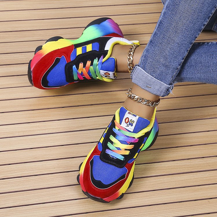 Women’s Sneakers – Breathable Mesh – Cushioned Sole – Low Top – Street Style Fit