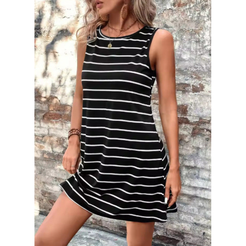 Women’s Shift Dress – Sleeveless – Cotton – Relaxed Fit – Knee Length