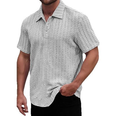Men’s Polo Shirt – Regular Fit – Soft Textured Knit – Short Sleeve Breathable Fabric