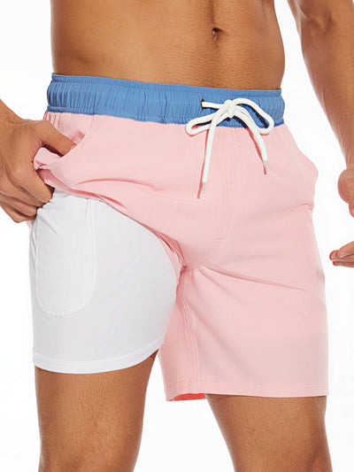 Men’s Swim Trunks – Quick-Dry Breathable Blend – Mid-Thigh Fit – Supportive Inner Layer